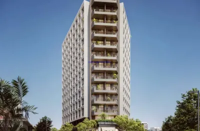 Apartamento studio 25,35m², 01 dormitório e 01 banheiro; (fotos ilustrativas, entrega prevista para janeiro/2026).  condomínio com segurança, portaria