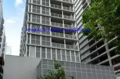 Apartamento studio 53m², 01 dormitório e 01 banheiro.  condomínio com segurança, portaria, piscina, salão de festas, academia, churrasqueira