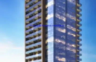 Conjunto comercial 131m², 01 banheiro e 01 vaga de garagem; (fotos ilustrativas).  condomínio com portaria, recepção e segurança.  excelente