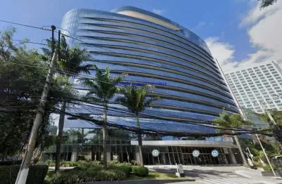 Conjunto comercial  132m², 02 banheiros e 04 vagas na garagem.  condomínio com recepção e segurança.  excelente localização