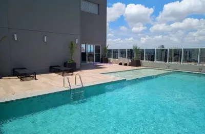Apartamento 30m², 01 dormitório e 01 banheiro.  condomínio com portaria, segurança, piscina, academia, brinquedoteca, salão de jogos, churrasqueira