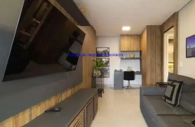 Apartamento mobiliado 73m², 03 dormitórios (sendo 01 suíte), 02 banheiros e 01 vaga na garagem. condomínio com segurança, portaria, churrasqueira.