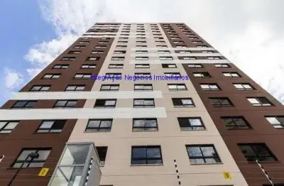 Apartamento studio 30m², 01 dormitório e 01 banheiro.  condomínio com portaria, segurança,  churrasqueira, brinquedoteca, playground, salão de jogos