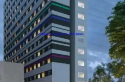 Apartamento studio 25m², 01 dormitório e 01 banheiro.  condomínio com portaria, segurança 24hrs, churrasqueira e salão de festa.
