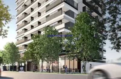 Apartamento studio 24m², 01 dormitório e 01 banheiro; (fotos ilustrativas, previsão de entrega para fevereiro/2024). condomínio com portaria