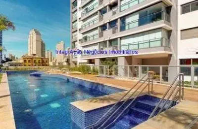 Apartamento 81m², 01 dormitório, 01 banheiro e 02 vagas na garagem.  condomínio com portaria, segurança 24hrs, churrasqueira, salão de festa, jardim