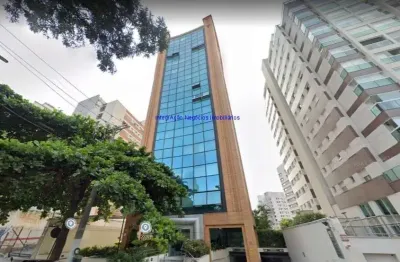 Conjunto comercial 37m², 02 banheiros e 01 vaga na garagem.   condomínio com recepção e segurança 24hrs.   excelente localização entre as ruas turiass