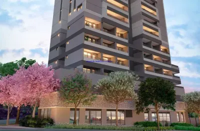 Apartamento 84,08m², 03 dormitórios (sendo 01 suíte), 03 banheiros e 02 vagas na garagem; (fotos ilustrativas, entrega prevista para fevereiro/2026).