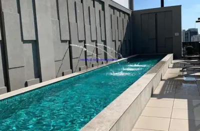 Apartamento 62.14m², 01 dormitório, 01 banheiro e 01 vaga na garagem.  condomínio com portaria 24hrs, piscina, salão de festa, churrasqueira.