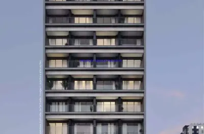 Apartamento studio 26.92m², 01 dormitório e 01 banheiro; (fotos ilustrativas).  condomínio com segurança, portaria, academia, salão de festas