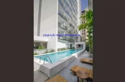 Apartamento studio 22m², 01 dormitório e 01 banheiro.  condomínio com portaria, segurança 24hrs, piscina, salão de festa, espaço gourmet, lavanderia
