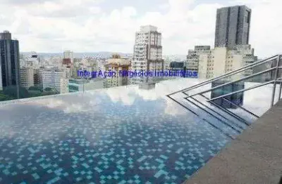 Apartamento studio 35m², 01 dormitório, 01 banheiro e 01 vaga na garagem.  condomínio com segurança, portaria, salão de festas, salão de jogos