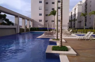 Apartamento  com varanda 58m², 01 dormitório, 01 banheiro e 01 vaga na garagem.   excelente área de lazer com churrasqueira, espaço kids, piscina,