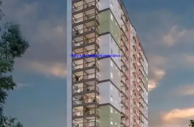 Apartamento  33,64m²,  0 dormitório e 01 banheiro; ( fotos ilustrativas).  condomínio com segurança e portaria, piscina, academia, salão de jogos