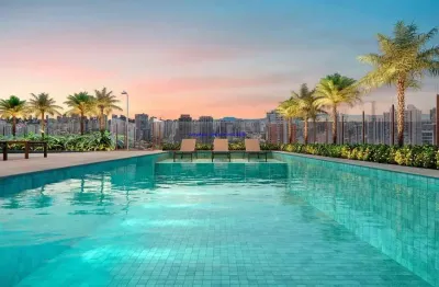 Apartamento 104,95m²,  03 dormitórios (sendo suítes), 04 banheiros e 02 vagas de garagem; (fotos ilustrativas, entrega prevista para nov/2027).