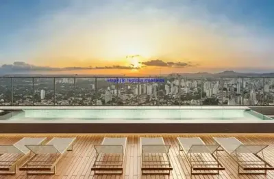 Apartamento studio 24,50m², 01 dormitório e 01 banheiro; (fotos ilustrativas, entrega prevista para fevereiro/2027).  condomínio com portaria