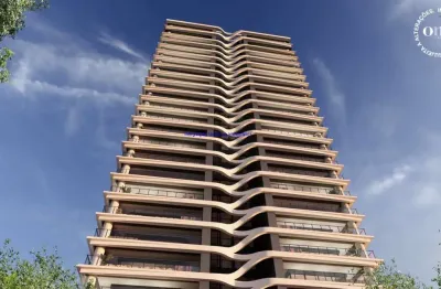 Apartamento  230m², 04 dormitórios (sendo suítes),  05 banheiros e 03 vagas de garagem; (fotos ilustrativas, entrega prevista para setembro/2024).