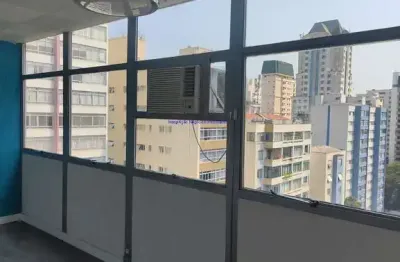 Conjunto comercial 108m², 04 salas, 04 banheiros e 02 vagas na garagem.  condomínio com recepção e segurança.  excelente localização