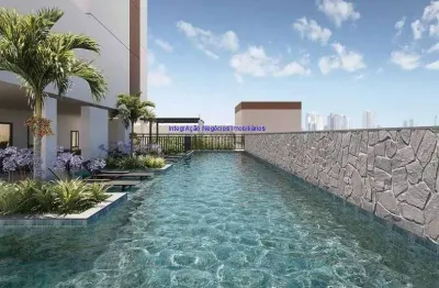 Apartamento 31m², 01 dormitório e 01 banheiros; (fotos ilustrativa, entrega prevista junho/2026).  condomínio com portaria, segurança, piscina