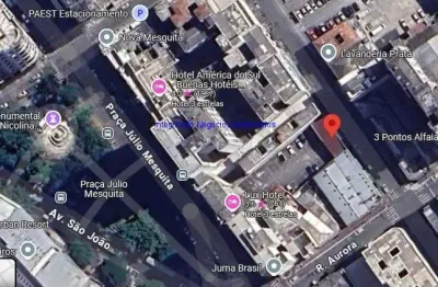Terreno 767m².  excelente localização, á 7 minutos andando para a estação do metrô republica; entre as ruas vitoria,  aurora e praça júlio mesquita.