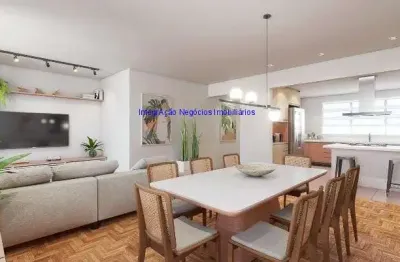 Apartamento 143m², 02 dormitórios (sendo 01 suíte), 02 banheiros e 01 vaga na garagem.  condomínio com segurança, portaria, playground, quadra