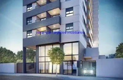 Apartamento studio mobiliado 26m², 01 dormitório e 01 banheiro.  condomínio com portaria, segurança, piscina e salão de festas, academia