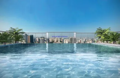 Apartamento 34m², 01 dormitório e 01 banheiro; (fotos ilustrativas, entrega prevista para fevereiro/2028).  condomínio com portaria, segurança