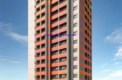 Apartamento studio 27m², 01 dormitório e 01 banheiro; (fotos ilustrativas, previsão de entrega outubro/2027).  condomínio com portaria, segurança