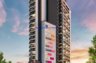 Apartamento 31,27m², 01 dormitório e 01 banheiro ( fotos ilustrativas, entrega prevista para abril/2028).  condomínio com portaria, segurança, piscina