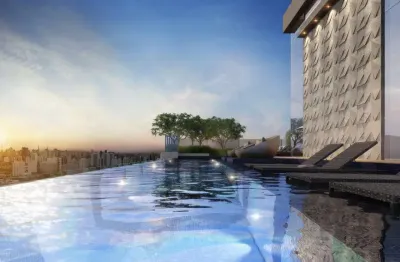 Apartamento 38m², 01 dormitório e 01 banheiro. (fotos ilustrativas).  condomínio com portaria, segurança, piscina e academia.  excelente localização,