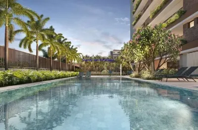 Apartamento 127m², 02 dormitórios (sendo suítes), 03 banheiros e 02 vagas de garagem; (fotos ilustrativas, entrega prevista para dezembro/2025).