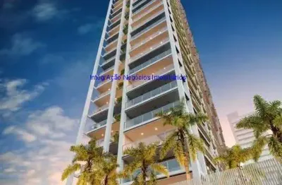 Apartamento 105m², 02 dormitórios (sendo suítes), 03 banheiros e 02 vagas na garagem; (fotos ilustrativas).  condomínio com portaria, segurança