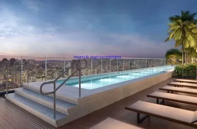 Apartamento studio mobiliado 28m², 01 dormitório e 01 banheiro.  condomínio com portaria, segurança academia, piscina e salão de festas.  excelente