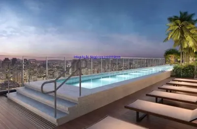 Apartamento studio mobiliado 29m², 01 dormitório e 01 banheiro.  condomínio com portaria, segurança academia, piscina e salão de festas.  excelente