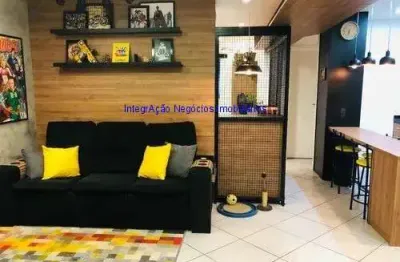Apartamento mobiliado  50m², 01 dormitório e 01 banheiro.  condomínio com  portaria, segurança, academia, salão de festa, churrasqueira e lavanderia.