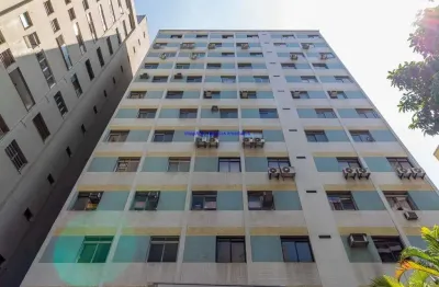 Conjunto comercial 41,44m², 01 sala e 01 banheiro.  condomínio com recepção e segurança.   excelente localização á 9 minutos andando para a estação