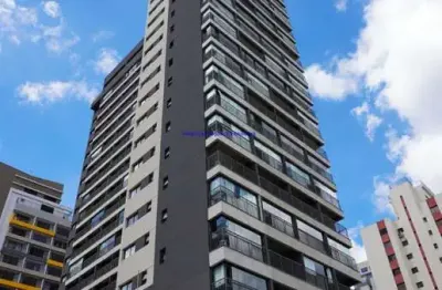 Apartamento studio 19m² mobiliado, 01 dormitório e 01 banheiro.  condomínio com portaria e segurança, bicicletário e academia.  excelente localização