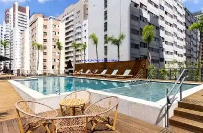 Apartamento 41m², 01 dormitório, 01 banheiro e 01 vaga na garagem.  condomínio com portaria, segurança 24hrs, piscina, salão de festa, pet place,