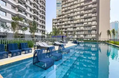 Apartamento 38m², 02 dormitórios e 01 banheiro.  condomínio com portaria, academia, salão de festa e piscina.  excelente localização entre as ruas