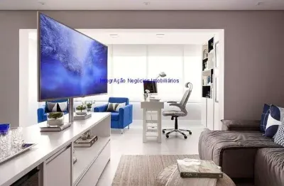 Loft 46m², 01 dormitório, 01 banheiro e 01 vaga na garagem.   condomínio com portaria 24hrs, academia e salão de festa.    excelente localização,