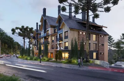 Apartamento 2 quartos sendo 1 suíte para venda no bairro centro em gramado