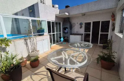Cobertura com 4 quartos à venda na avenida doutor epitácio pessoa, --, embaré, santos por r$ 1.800.000