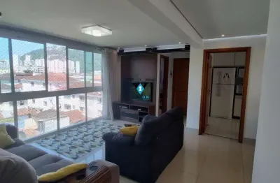 Apartamento com 3 quartos à venda na rua dona ana nery, --, marapé, santos por r$ 827.000