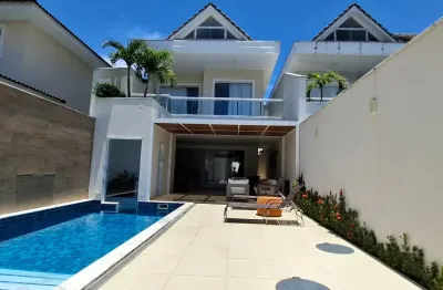 Recreio - Vendo Casa Duplex com 4 suítes, piscina, sauna,em condomínio com segurança 24hrs