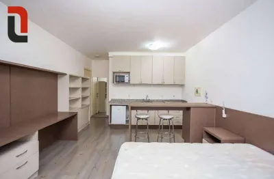 Studio com 1 quarto para alugar, 30 m² por r$ 1.950/mês - centro cívico - curitiba/pr