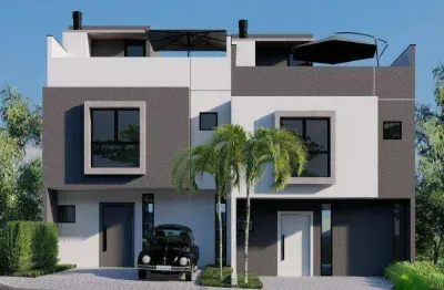 Sobrado com 3 quartos à venda, 118 m² por r$ 567.900 - santa cândida - curitiba/pr
