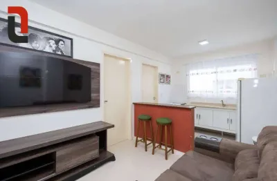 Apartamento com 1 quarto para alugar, 32 m² por r$ 1.600/mês - portão - curitiba/pr