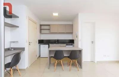Apartamento com 1 quarto para alugar, 26 m² por r$ 1.800/mês - juvevê - curitiba/pr