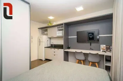 Studio com 1 quarto para alugar, 19 m² por r$ 2.200/mês - centro - curitiba/pr
