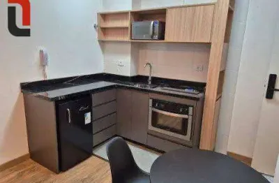 Studio com 1 quarto para alugar, 26 m² por r$ 2.200/mês - centro - curitiba/pr